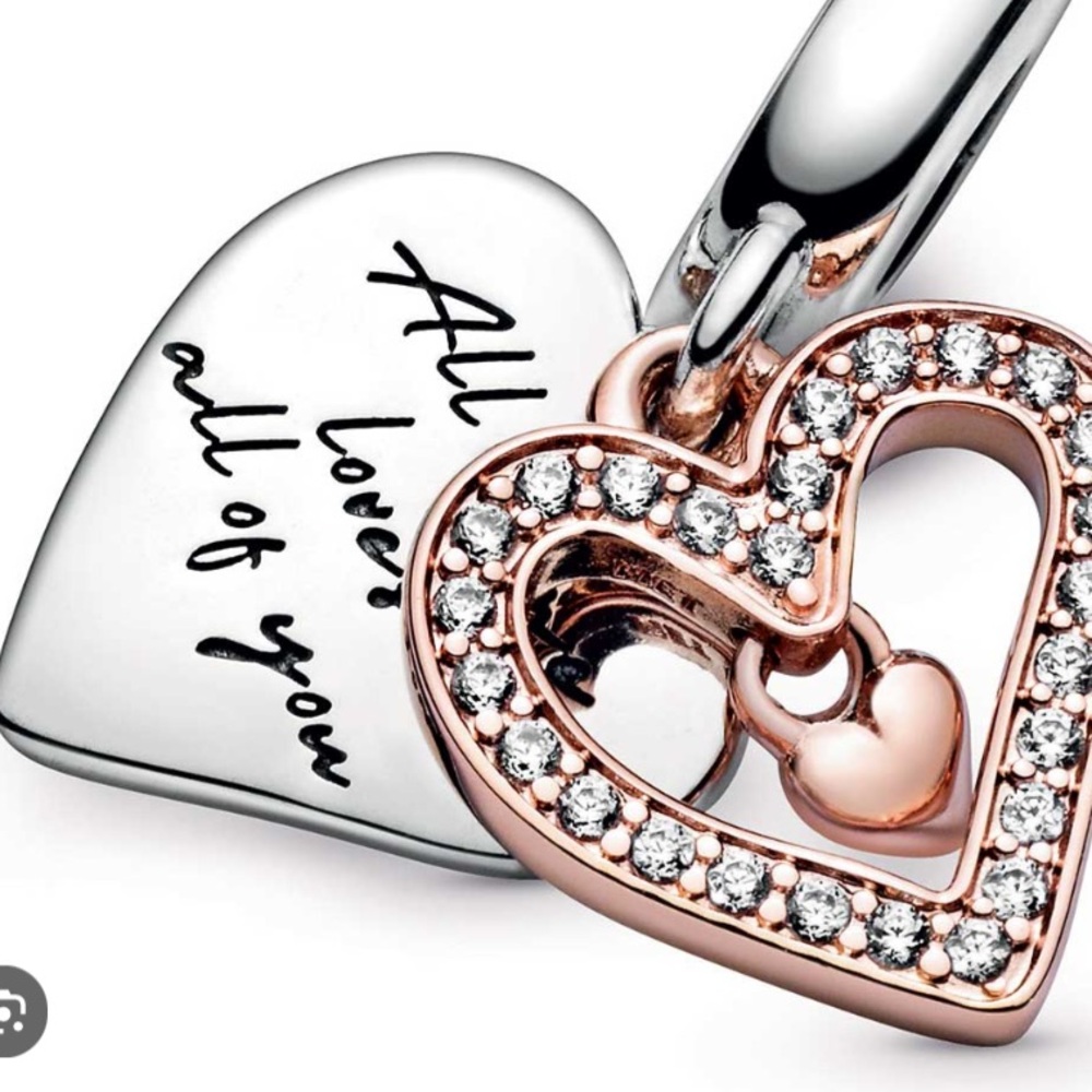 Pandora All of Me Loves All of You Heart Charm